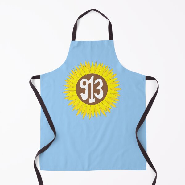Item preview, Hand Drawn Kansas Sunflower 913 Area Code designed and sold by itsrturn.