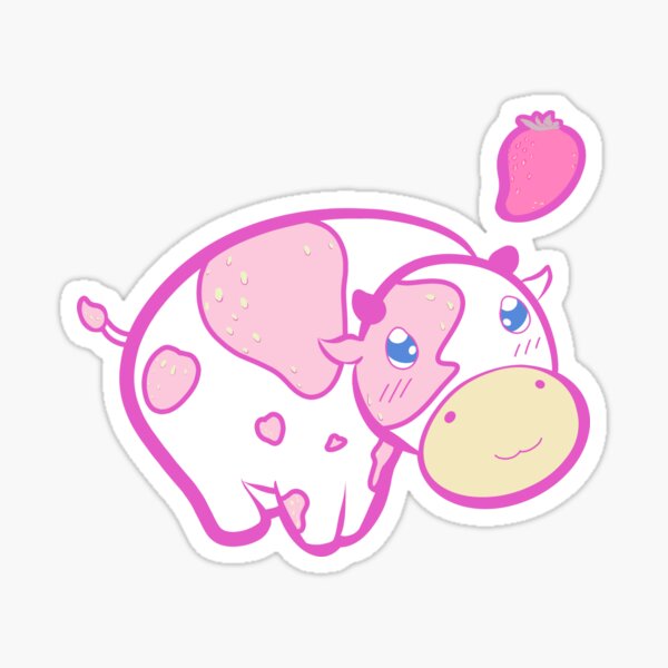 Adopt Me Stickers Redbubble - neon strawberry cow roblox avatar