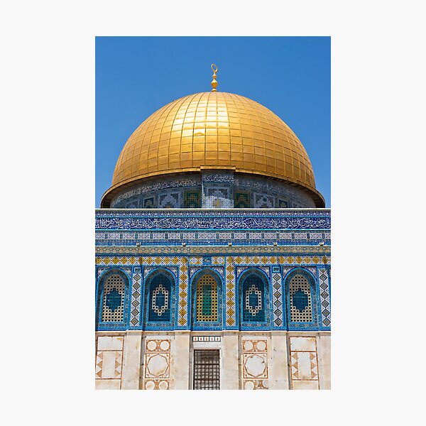 Dome of the Rock in Temple Mount Photographic Print