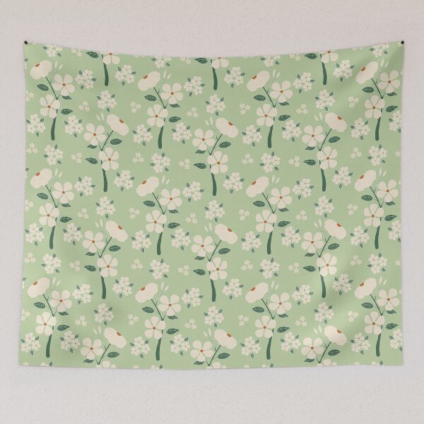 Item preview, vinca flower spring designed and sold by cerisierstudio.