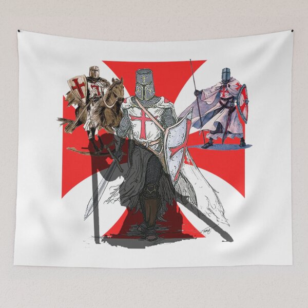 Item preview, Freemasons Masonic York Rite Knight Templar in red and white designed and sold by Ataraxia  Apparel.