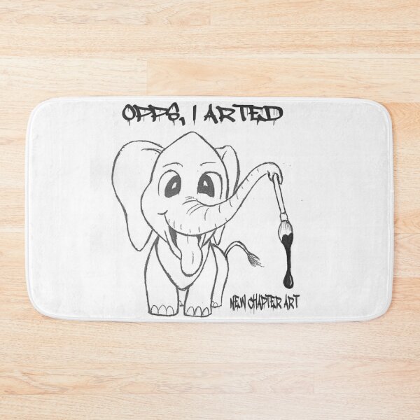 Item preview, Oops I Arted Elephant  designed and sold by JBrass.