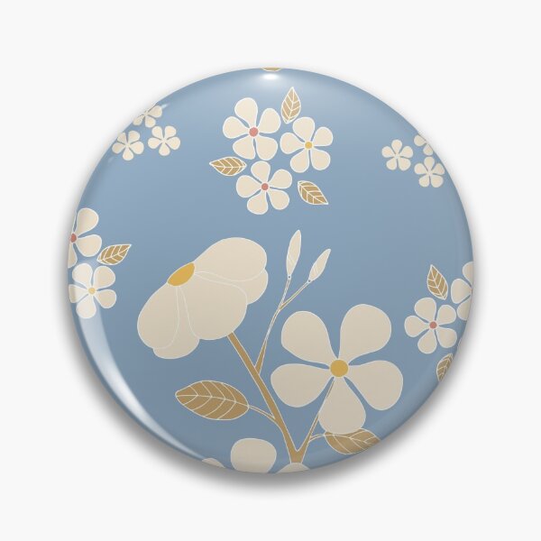 Item preview, vinca flower blue designed and sold by cerisierstudio.