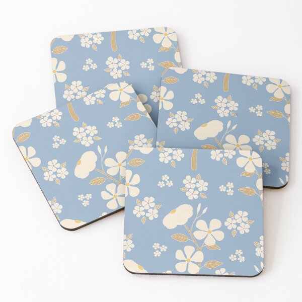 Item preview, vinca flower blue designed and sold by cerisierstudio.