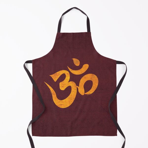 Item preview, Classic golden ohm symbol on red textile designed and sold by baligaia.