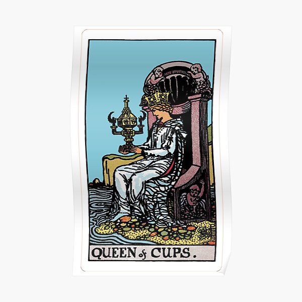 Queen Of Cups Posters Redbubble