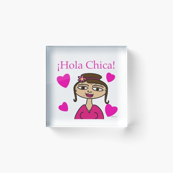 Item preview, ¡Hola Chica! designed and sold by DaughterOfDavid.