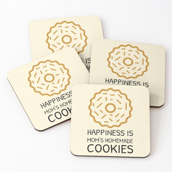 Item preview, Happiness is Mom’s Homemade Cookies Simple Biscuit designed and sold by Telle Garcia.
