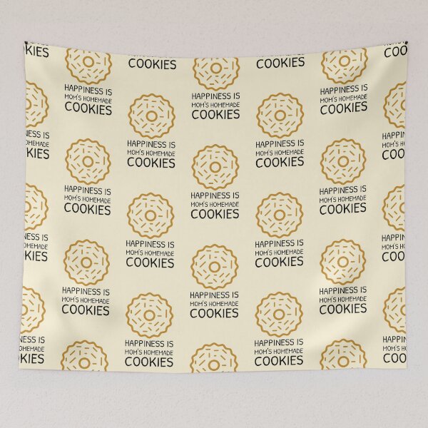 Item preview, Happiness is Mom’s Homemade Cookies Simple Biscuit designed and sold by Telle Garcia.