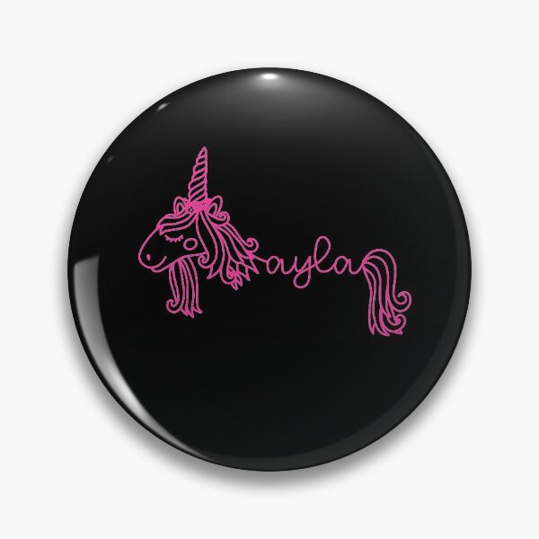 Item preview, Ayla Pink Unicorn Personalized Girl Name designed and sold by JaneApril.