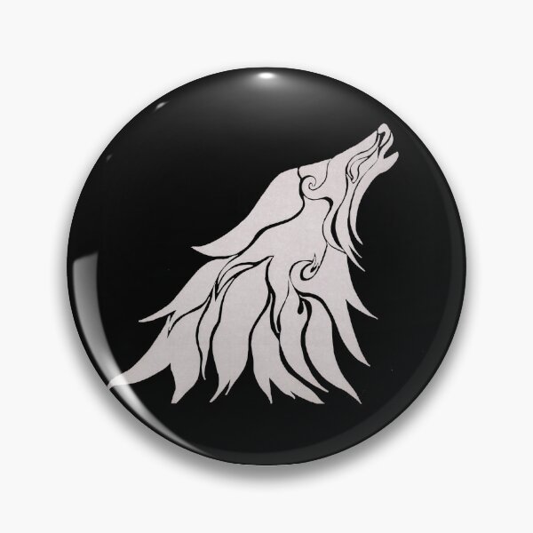 Item preview, White Tribal Wolf Head designed and sold by JBrass.