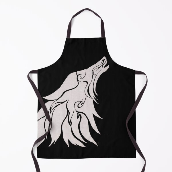 Item preview, White Tribal Wolf Head designed and sold by JBrass.