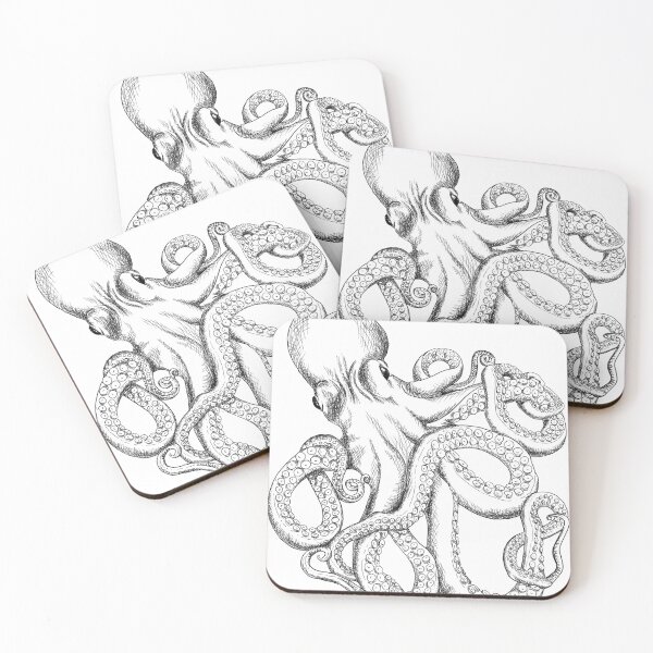 Item preview, Octopus Line Art designed and sold by SuspendedDreams.