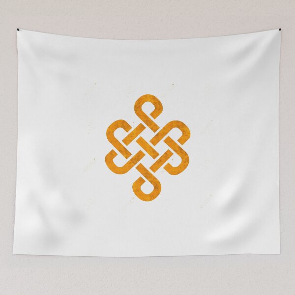 Item preview, Classic golden endless knot symbol designed and sold by baligaia.