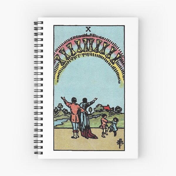 Item preview, Ten of Cups tarot card designed and sold by Blondshell.