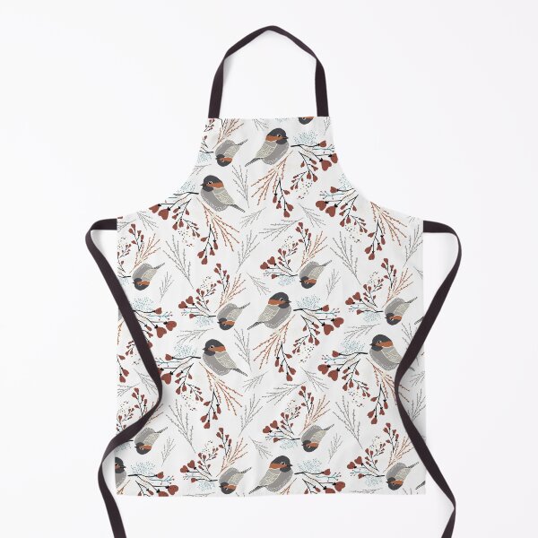 Item preview, Grey & Rust Chickadee Heart Berry Floral designed and sold by StudioPosies.