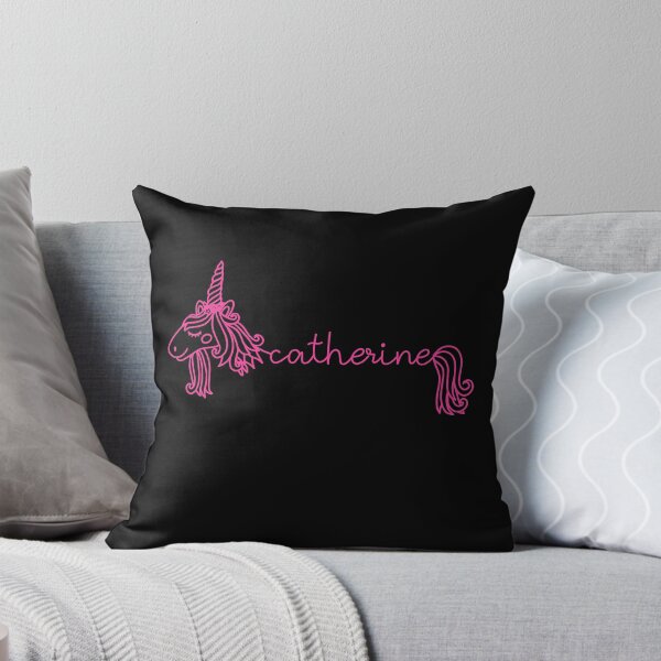 Item preview, Catherine Pink Unicorn Personalized Girl Name designed and sold by JaneApril.