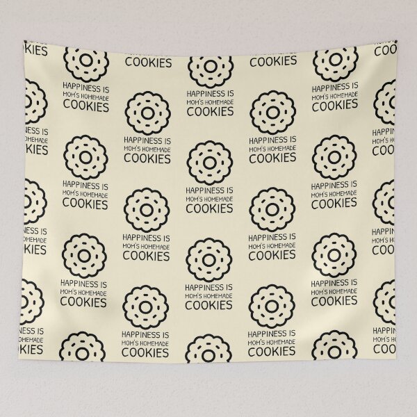 Item preview, Happiness is Mom’s Homemade Cookies Biscuit Shape designed and sold by Telle Garcia.