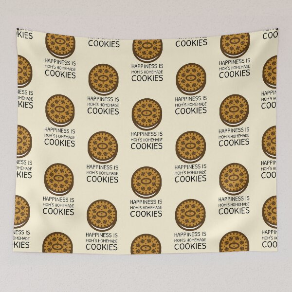 Item preview, Happiness is Mom’s Homemade Cookies Cream Stuffed designed and sold by Telle Garcia.