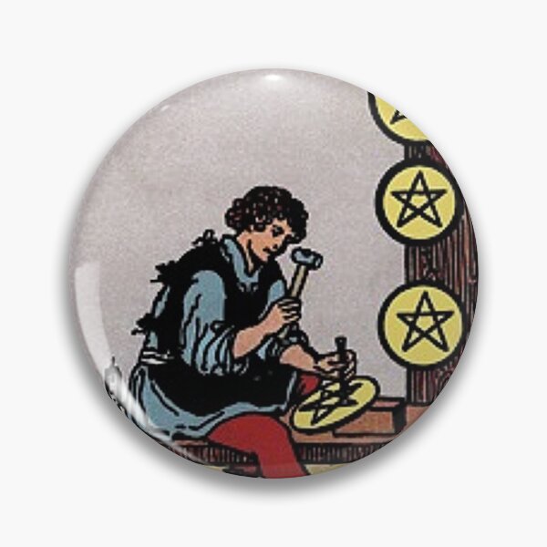 Artikelvorschau, Acht Pentacles Tarotkarte entworfen und verkauft von Blondshell.