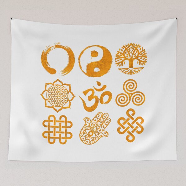 Item preview, Classic spiritual symbols made of gold designed and sold by baligaia.
