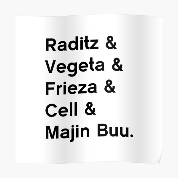 Piccolo And Gohan Posters Redbubble - majin vegeta face roblox