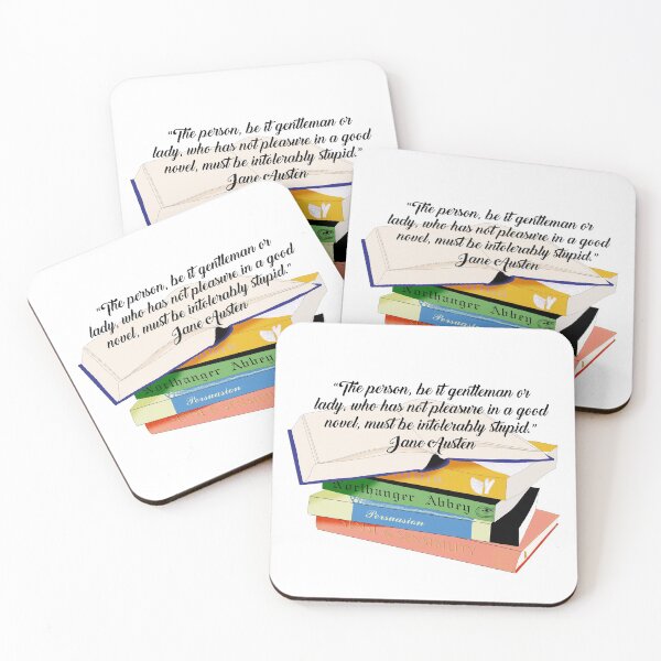 Item preview, Love of Novels Required-Jane Austen Quote designed and sold by HousecatDesigns.