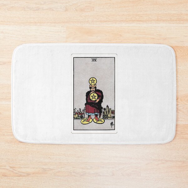 Item preview, Four of Pentacles tarot card designed and sold by Blondshell.