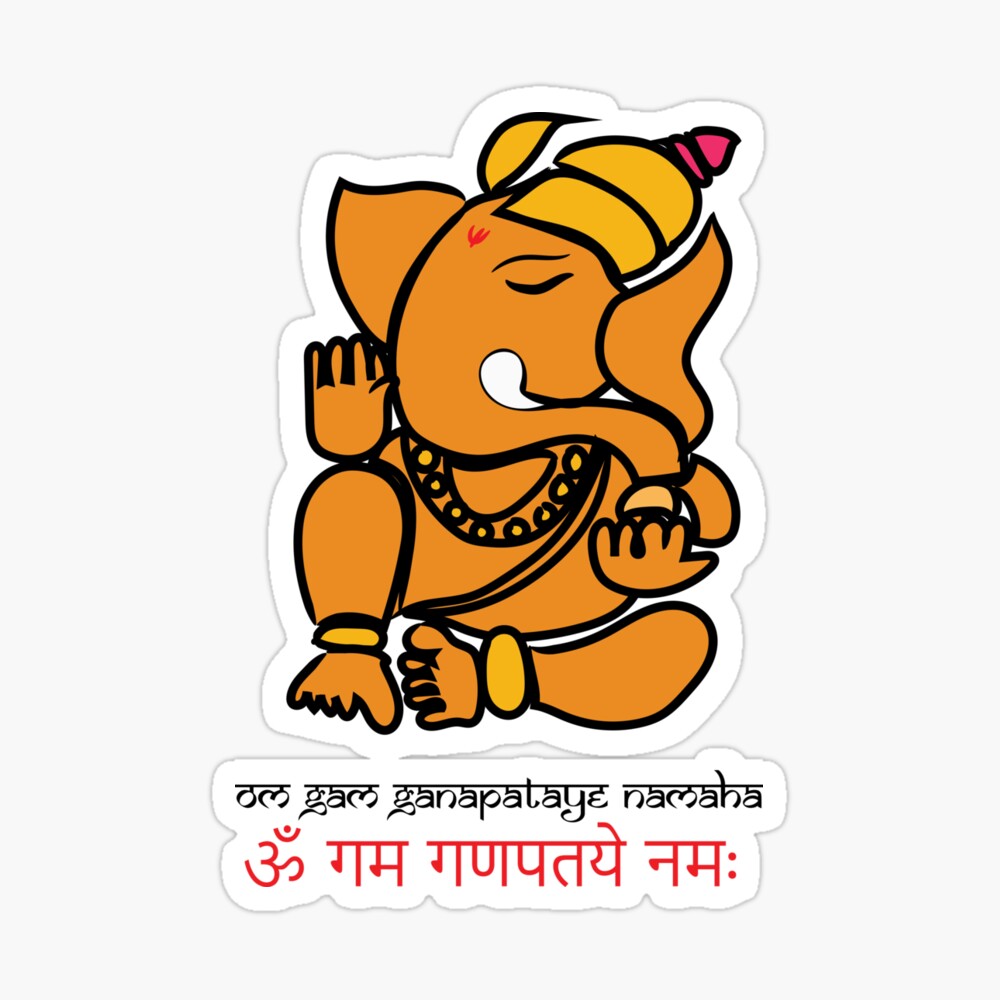 Om Gam Ganapataye Namaha t-shirt | Lord Ganesha t-shirt with Ganpati Mantra