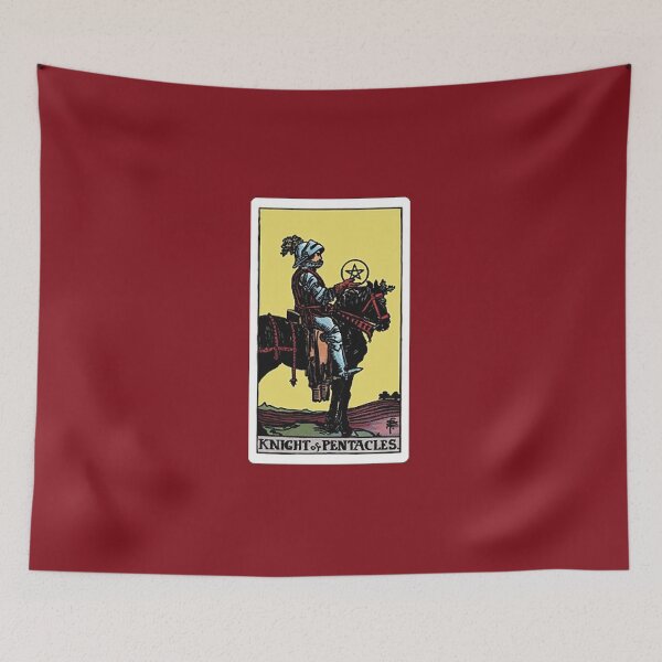 Item preview, Knight of Pentacles tarot card designed and sold by Blondshell.