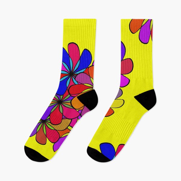 Item preview, Autumn - Fall - Dark flowers on yellow designed and sold by LittleAngy.
