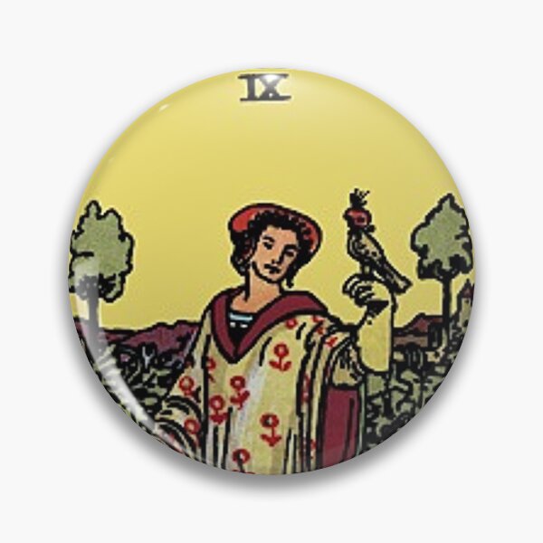 Item preview, Carta del tarot Nueve de Oros designed and sold by Blondshell.