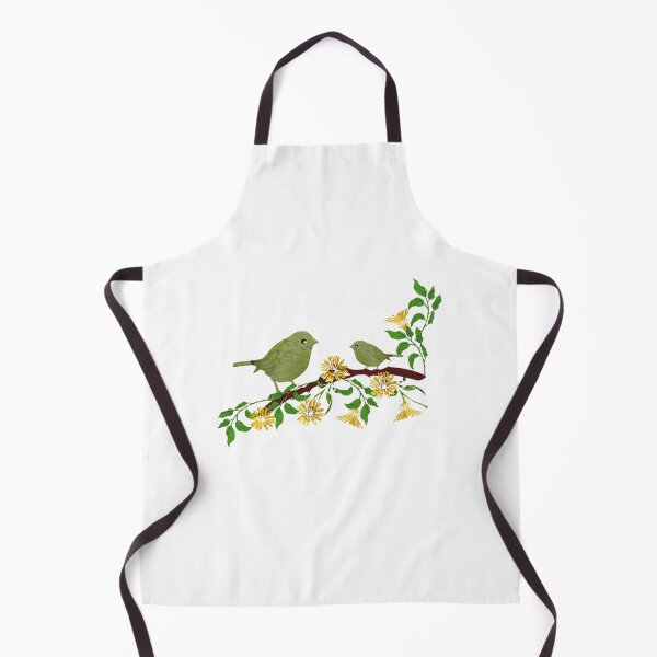 Item preview, Spring: Birds on a branch of yellow flowers and leaves designed and sold by aldona.
