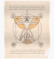 Vitruvian Aang Poster
