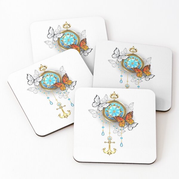 Item preview, Compass with Butterflies designed and sold by Blackmoon9.