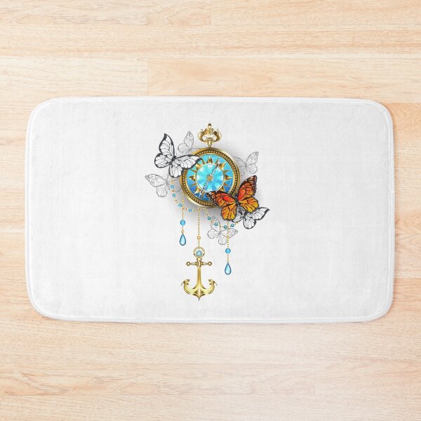 Item preview, Compass with Butterflies designed and sold by Blackmoon9.
