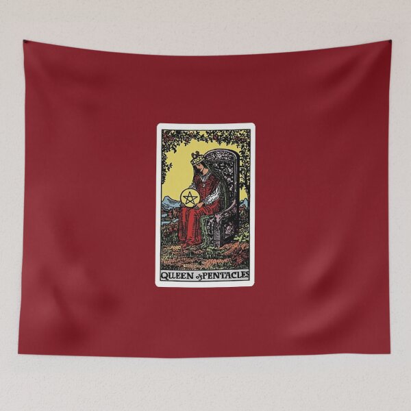 Item preview, Queen of Pentacles tarot card designed and sold by Blondshell.