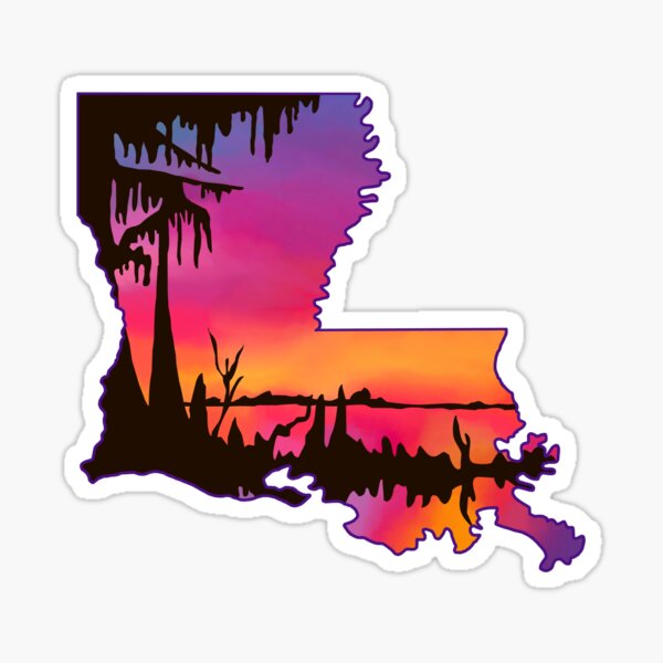 DRUNK-LOUISIANA Bumper Sticker FUNNY LOUISIANA T-SHIRT STATE