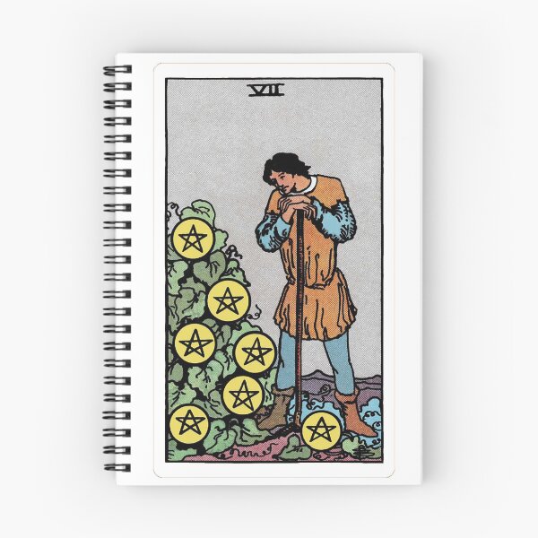 Artikelvorschau, Tarotkarte Sieben der Münzen entworfen und verkauft von Blondshell.