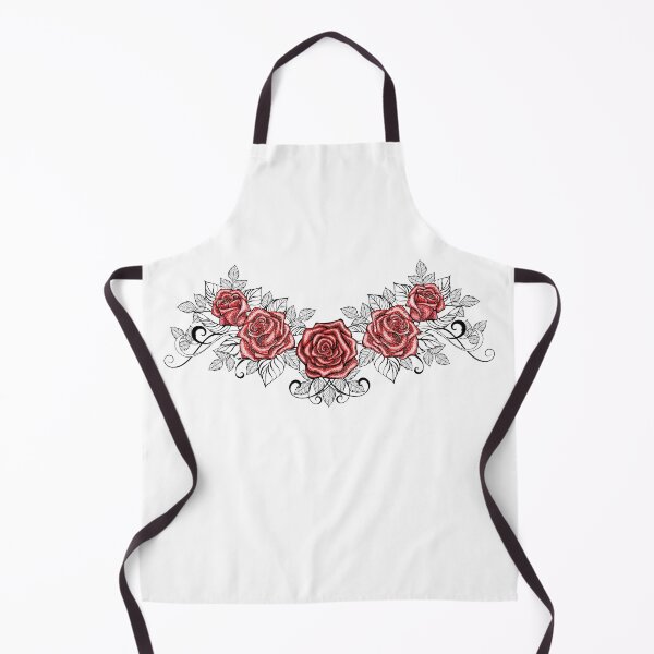 Item preview, Dotwork Red Roses Tattoo designed and sold by Blackmoon9.
