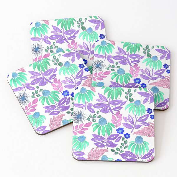 Item preview, Summer Flowers Pattern Brights | Echinacea Flowers | Floral Pattern designed and sold by merakiandmind.