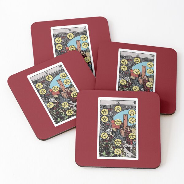 Item preview, Ten of Pentacles tarot card designed and sold by Blondshell.