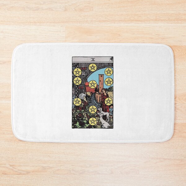 Item preview, Ten of Pentacles tarot card designed and sold by Blondshell.