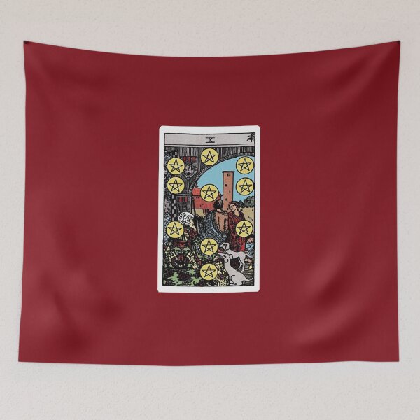 Item preview, Ten of Pentacles tarot card designed and sold by Blondshell.