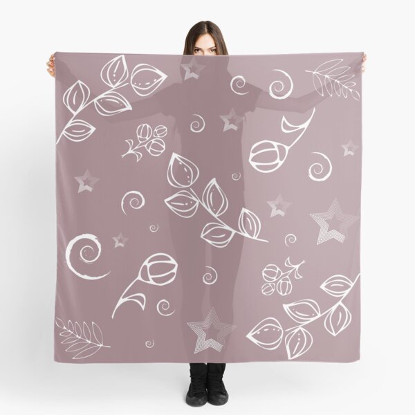 seamless pattern floral motive. Gentle colors Scarf
