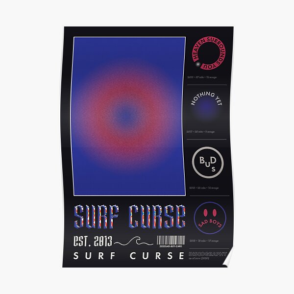 SURF CURSE Discography Poster