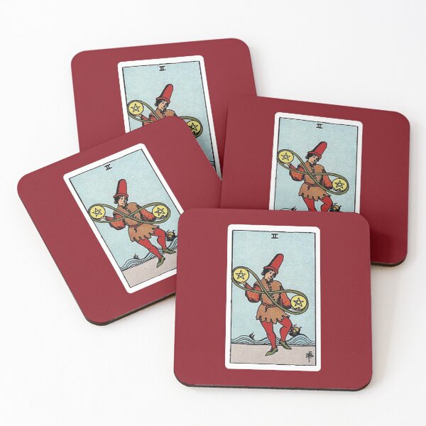 Item preview, Two of Pentacles tarot card designed and sold by Blondshell.