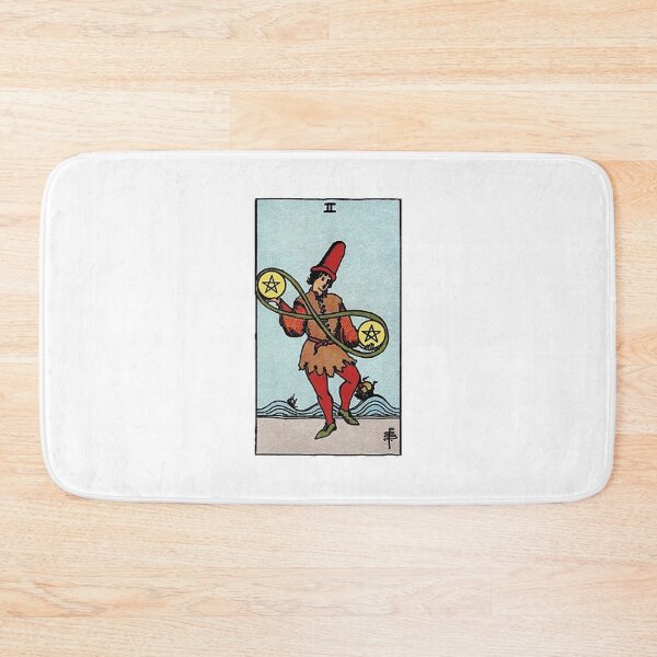 Item preview, Two of Pentacles tarot card designed and sold by Blondshell.