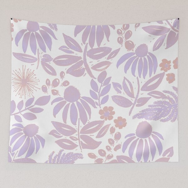 Item preview, Summer Flowers Pattern Light Purple Edition | Echinacea Flowers | Floral Pattern designed and sold by merakiandmind.