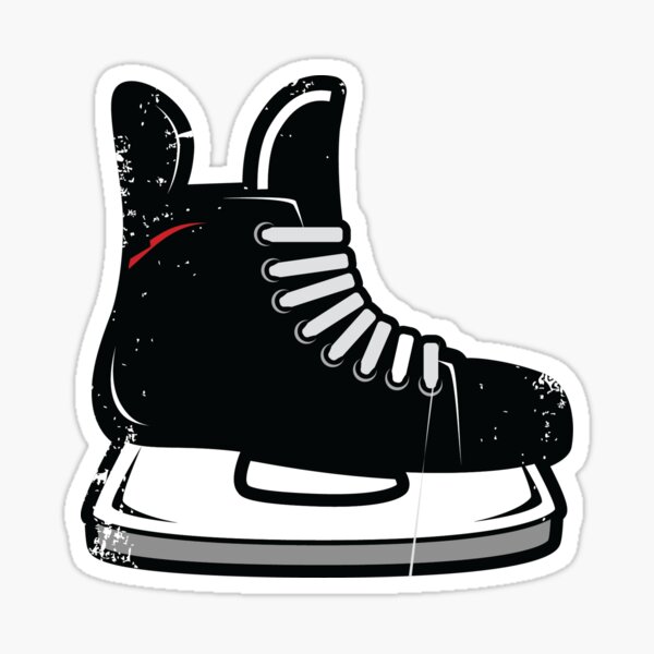 Womens Ice Skates Graphic Sticker